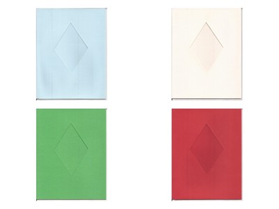 8'''' x 6'''' Diamant Fenster/Öffnung Karte Rohlinge - perfekt für Ihre Karten zum Selbermachen