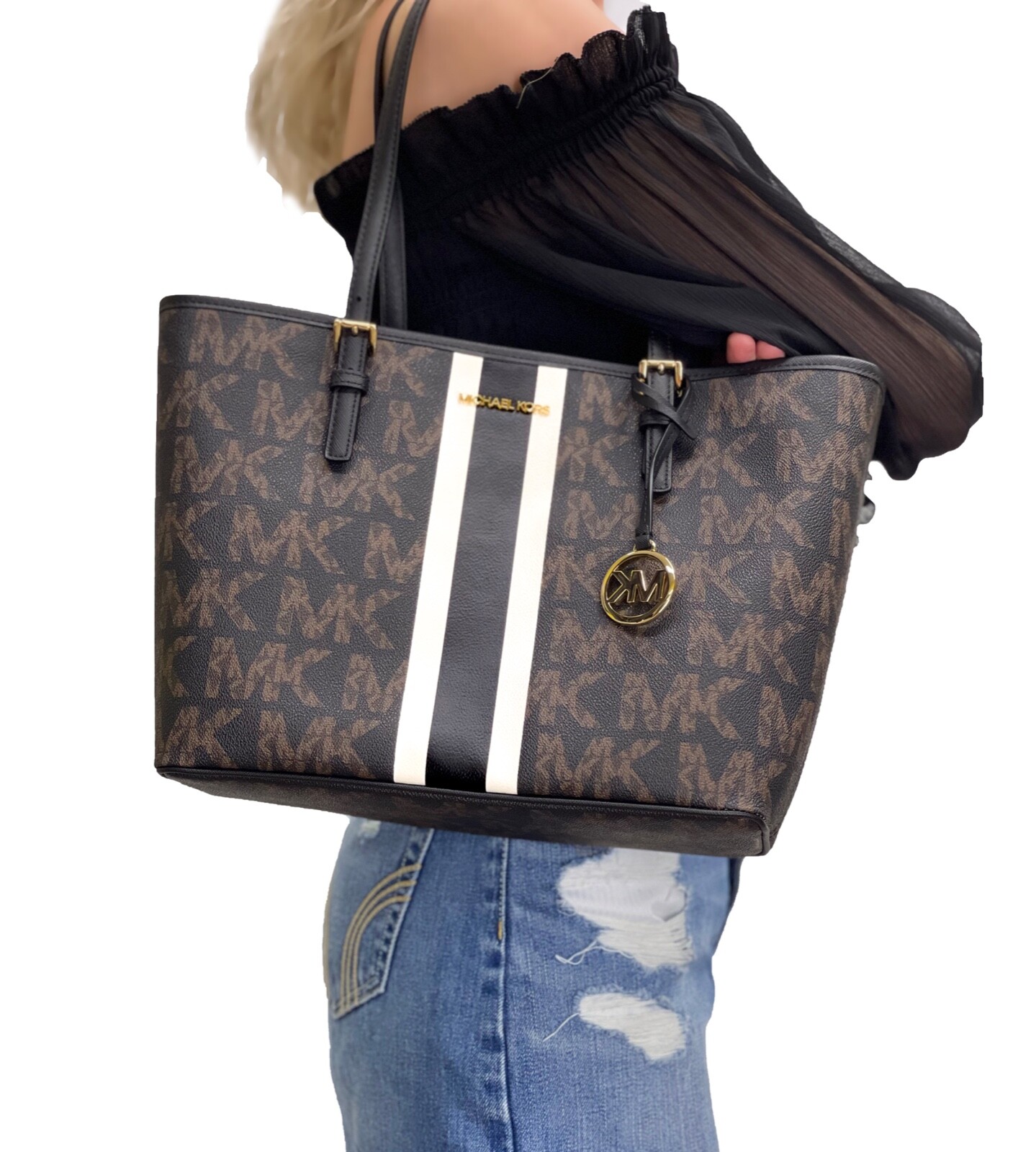 michael kors tote jet set