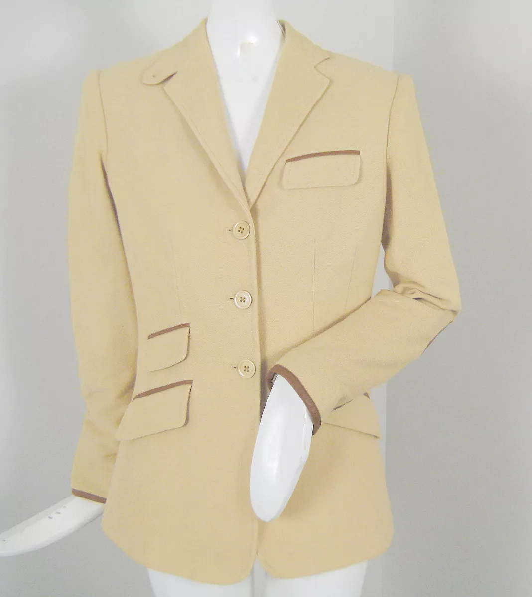 Ralph Lauren New Polo Ralph Lauren Womens Equestrian Style Jacket (Blazer) 8 Leather Elbows