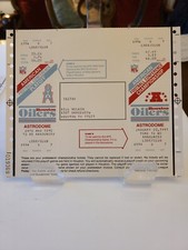 1991 Houston Oilers Ticket~AMERICAN FOOTBALL CONFERENCE PLAYOFF~Astrodome JAN 20