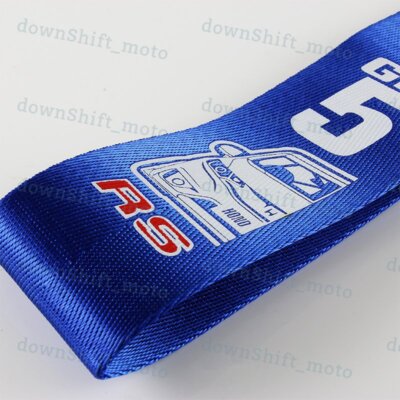 1X Blue JDM GK5 RS Racing Car Tow Towing Strap Belt Recovery Hook for ...