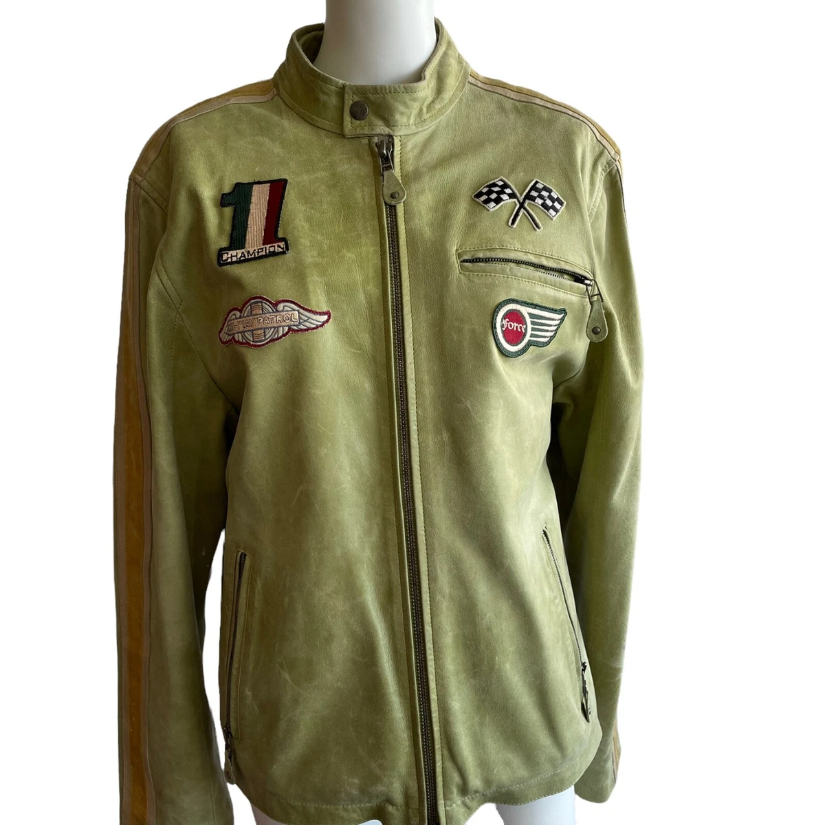 Champion leather jacket cheap