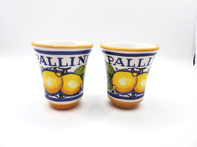 Pallini Limoncello Shot Glasses Peruta Italy Lot 2