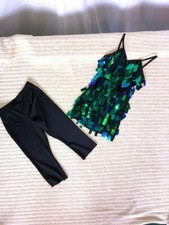 Black  Multi Color Youth  Adult Jazz/Tap/Musical Theatre Dance Costume