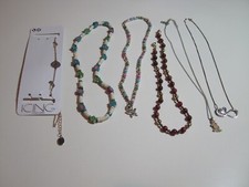 Lot of 6 Junior Young Girls Jewelry Necklace Chain Kangaroo Butterfly Moon J15