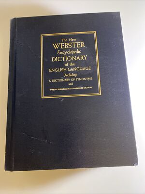 The New Webster Encyclopedic Dictionary of the English Language & synonyms h29x
