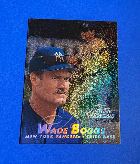 1997 Fleer Flair Showcase Row 0 #163 Wade Boggs -NY Yankees / Boston Red Sox HOF