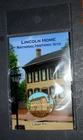 LINCOLN HOME NTL HISTORIC SITE, ENAMEL LAPEL PIN (1.00") Brand New on Orig. Card