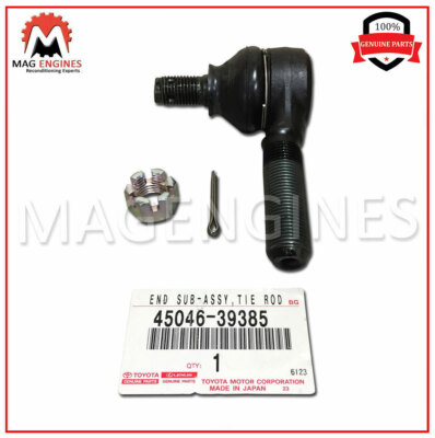 45046-39385 GENUINE OEM TIE ROD END SUB-ASSY, LH 4504639385
