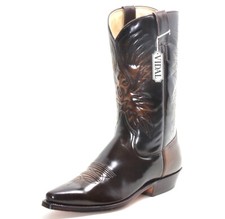 902 stivali western stivali da cowboy linea danza stile catalano Texas pelle ...
