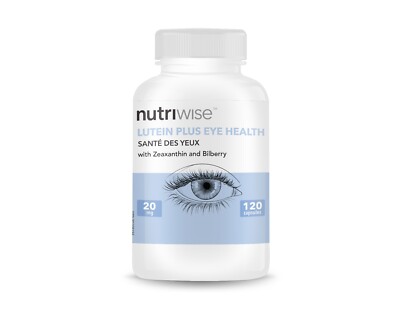 Nutriwise Lutein Bilberry Zeaxathin 120 CAPSULES vision eye FREE SHIPPING