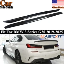 Side Skirts Extenions Lip Blade M Performance For BMW G20 2019-2025 Glossy Black