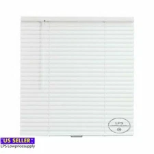 63" W x 60" L CORDLESS 1" Vinyl Mini Blind White 