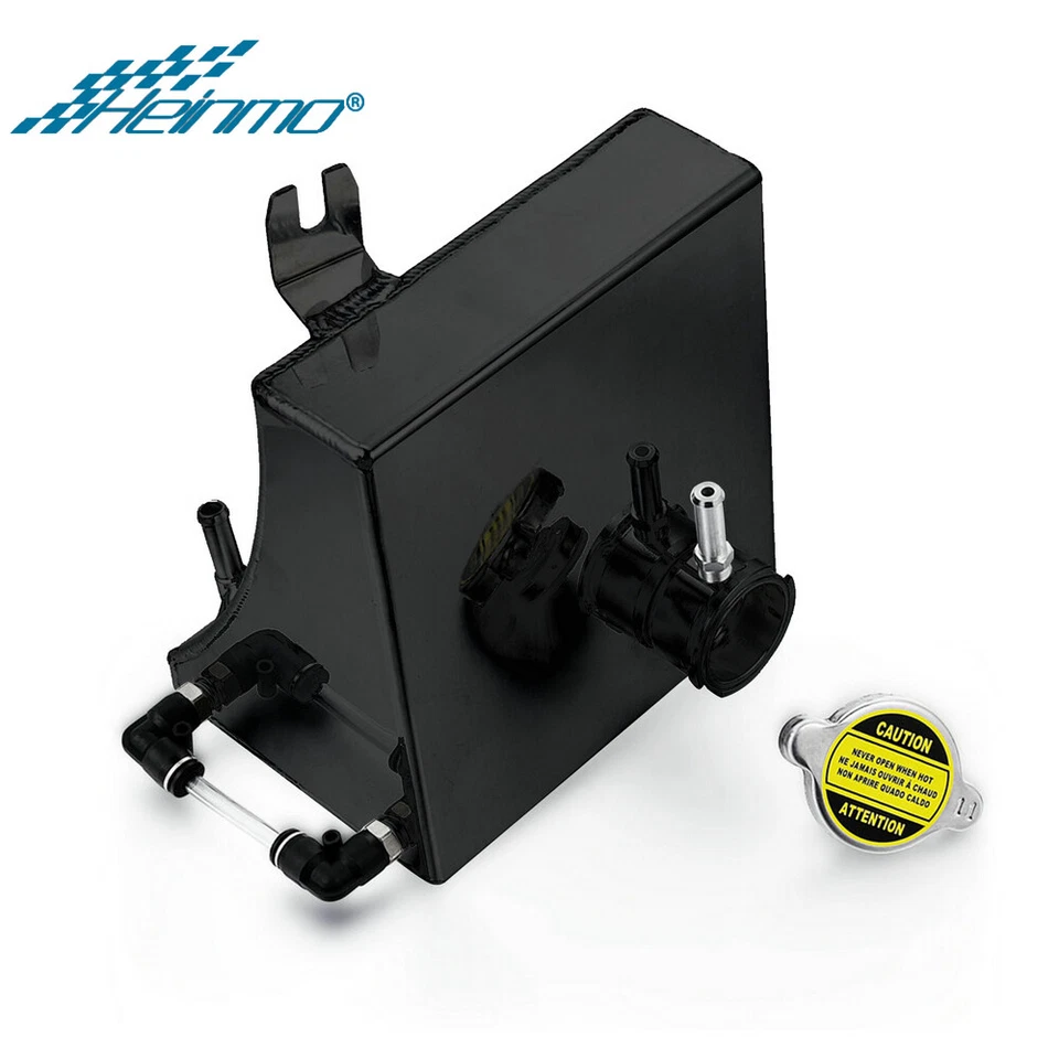Aluminum Radiator Coolant Overflow Water Tank For Nissan 240SX 180SX S13 S14 S15 - Image 2 of 4