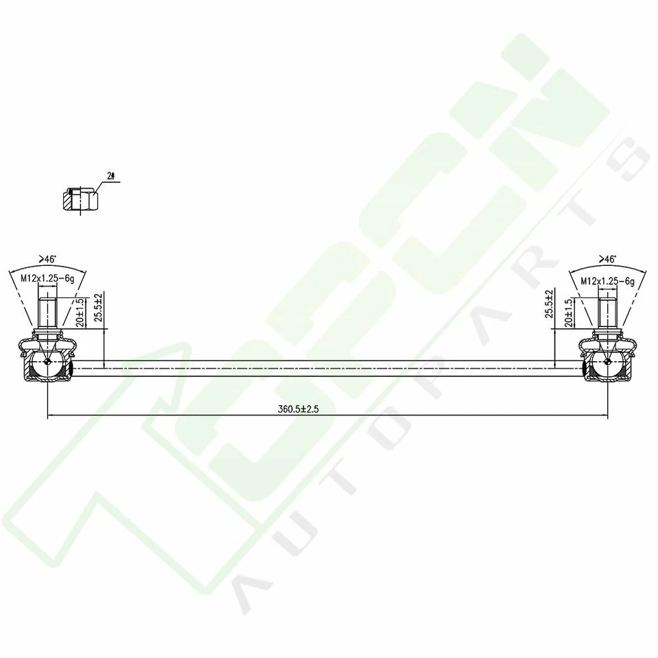 8x Front Lower Control Arms Tie Rod Ends Sway Bars Fits 2007 - 2013 Toyota Yaris Foto 4 de 4