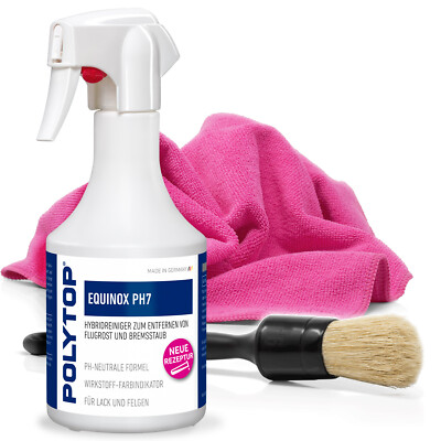 Rim cleaner set POLYTOP Equinox PH7 500ml ValetPRO cleaning brush BRU 19 