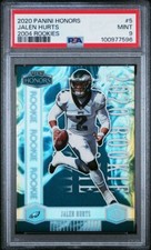 2020 Panini Honors #5 Jalen Hurts 2004 Honors Rookie Holo /70 PSA 9 Eagles RC