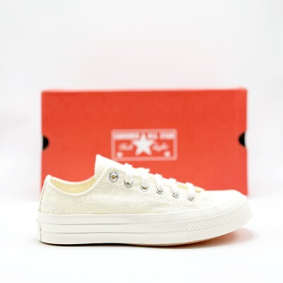 *NEW* Women Converse Chuck 70 OX LOW LACE VINTAGE WHITE (A13666C)  