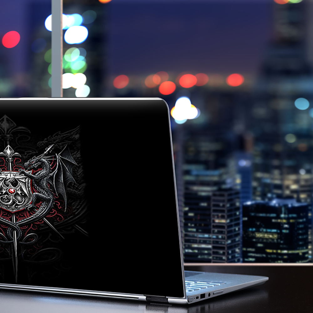 Skin Dragon Shield – Pour PC Portable 15″ – Autocollant Vinyle – Itsaskin – Neuf