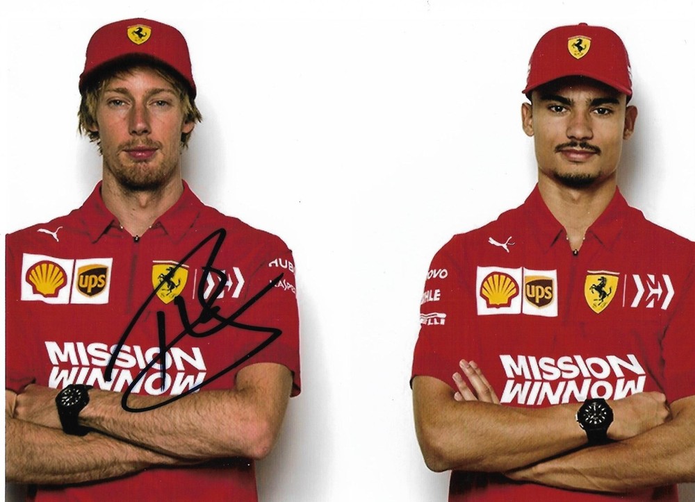 Brendon Hartley Ferrari test driver F1 signed photo Toro Rosso Le Mans Porsche