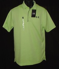 NWT MEN UNDER ARMOUR LIGHT GREEN TECH POLO SHIRT Size: SMALL LOOSE