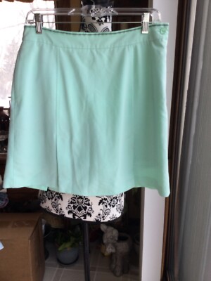 E.p.Pro Golf Women s Skirt Skort Color Light Green Size 8 Zip At Side With Pocke