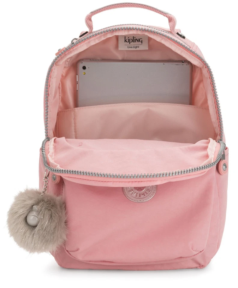 kipling Back To School Seoul Backpack S Rucksack Tasche Bridal Rose Rosa - Bild 4 von 4