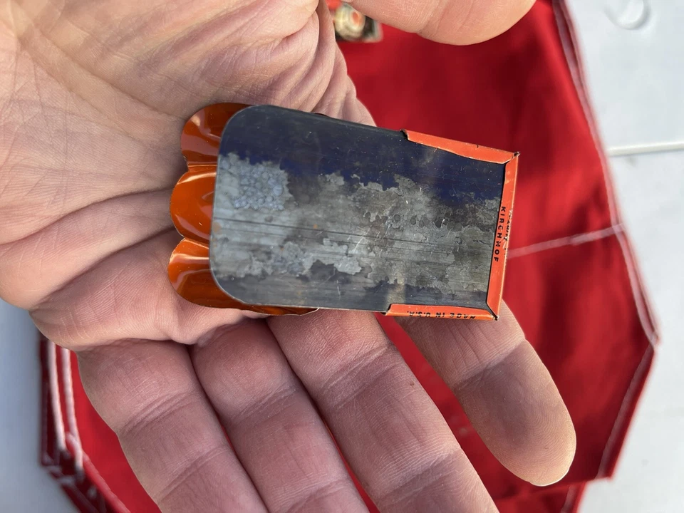 Vintage Tin Owl Halloween Clicker Noisemaker Toy Litho Kirchof Metal - Image 2 of 4