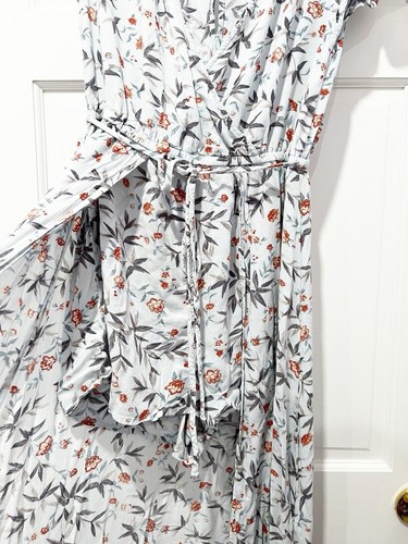 American Eagle Floral Shorts Romper Maxi Dress Kimono Size Medium Fairy Y2K - Picture 5 of 9