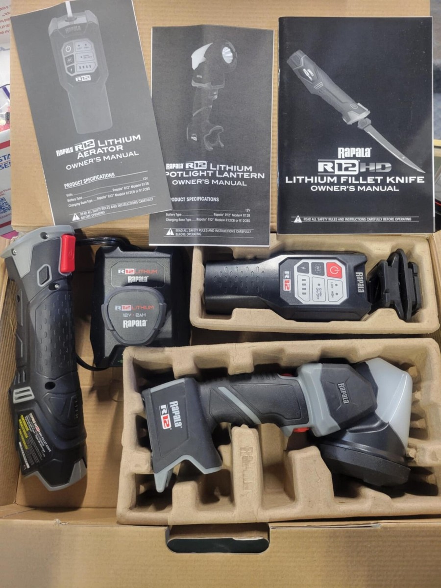 Rapala R12FKSLLAK R12 Lithium Tool Kit fillet, lantern, aerator