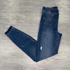 Spanx Jeans Women  s Small Distressed Ankle Skinny Medium Wash Pull On 20203R