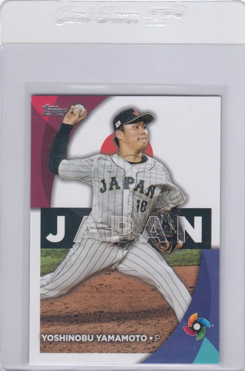 2023 TOPPS YOSHINOBU YAMAMOTO JAPAN WBC ROOKIE RC WBC56