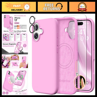 Magnetic iPhone 17 Case - MagSafe Compatible, Shockproof, Screen & Camera Protec