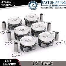 6x B6304t 3.0t Engine Pistons Rings Set 82mm For Volvo Xc60 S60 S80 V60 Xc70