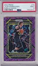 2022 Panini Prizm Purple Choice Lauri Markkanen /20 #74 PSA 9 MINT