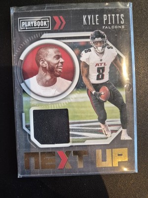 Kyle Pitts   Atlanta Falcons - 2021 Panini Playbook Next Up Jersey Mem NXT-KPI