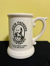 Vtg Your Father's Mustache ceramic shaving mug from Bourbon Street, New Orleans