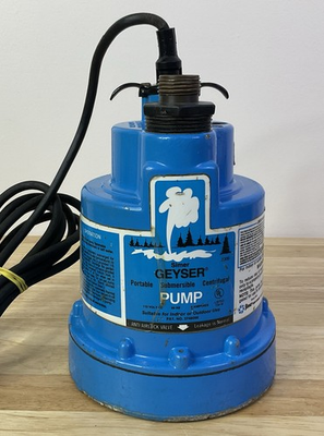 #ad Simer Geyser Model 2300 Submersible Utility Pump Tested amp; Works $22.33