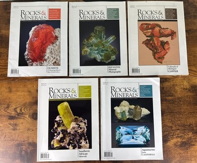 Rocks And Minerals Magazine Lot Volume 87 2012 Issues 2 3 4 5 6 Magazines