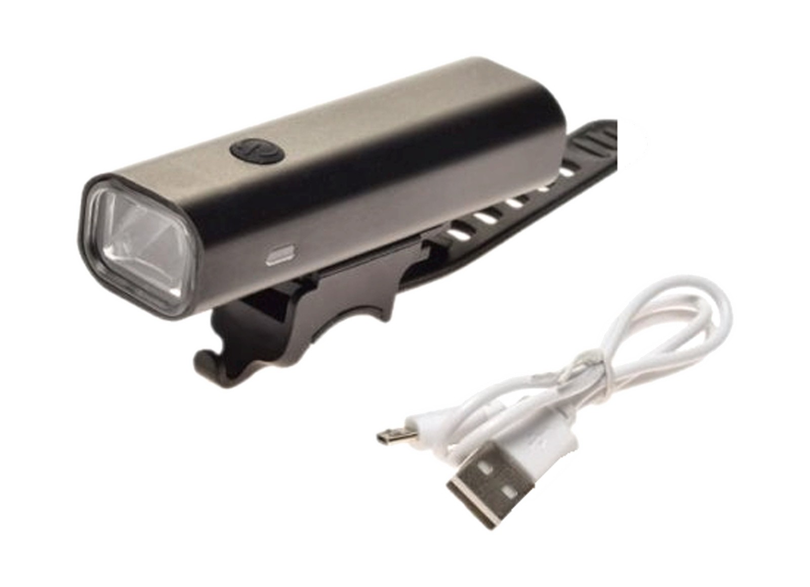Éclairage avant vélo LED aluminium de 400 lumens avec batterie rechargeable de 2000 mAh