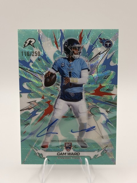 2026 Topps Resurgence CAM WARD RC 194 Teal Refractor AUTO /250 TITANS!