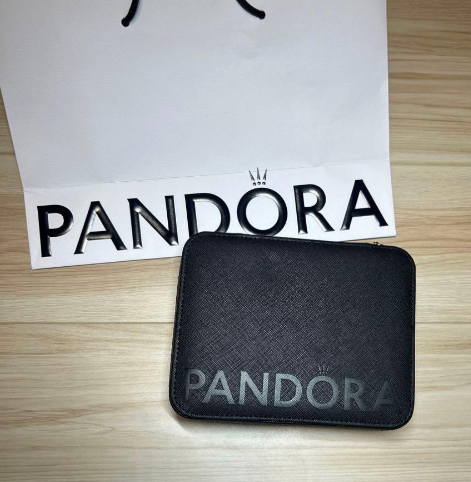 Joyero Pandora Novedad Accesorio Estuche Negro Rosa Limited