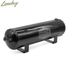 2.5 Gallon MOA Steel Gloss Black Air Tank (6x NPT Ports 150 PSI) Air Ride System