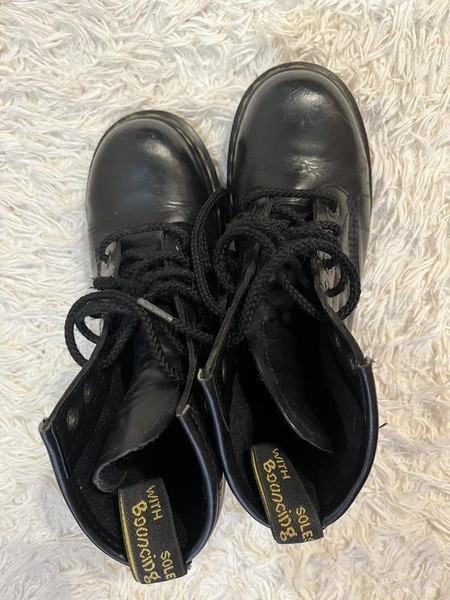 Women Dr. Martens Boots Pink Leather 37 #3K98