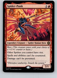 Spider-Punk 92 Rare Marvel's Spider-Man Magic: The Gathering