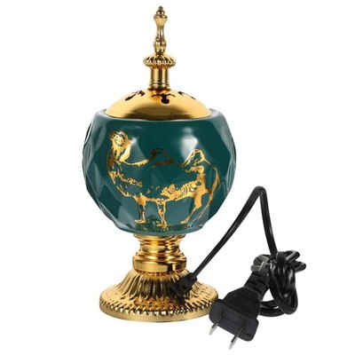 Electric Incense Burner Plug-in Arab Style Aroma Burner Ceramic Incense Stove...