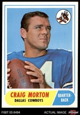 1968 Topps #155 Craig Morton Cowboys RC CAL 5 - EX