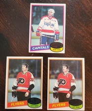 1980-81 TOPPS HOCKEY ROOKIE CARD LOT-MIKE GARTNER AND (2) BRIAN PROPP
