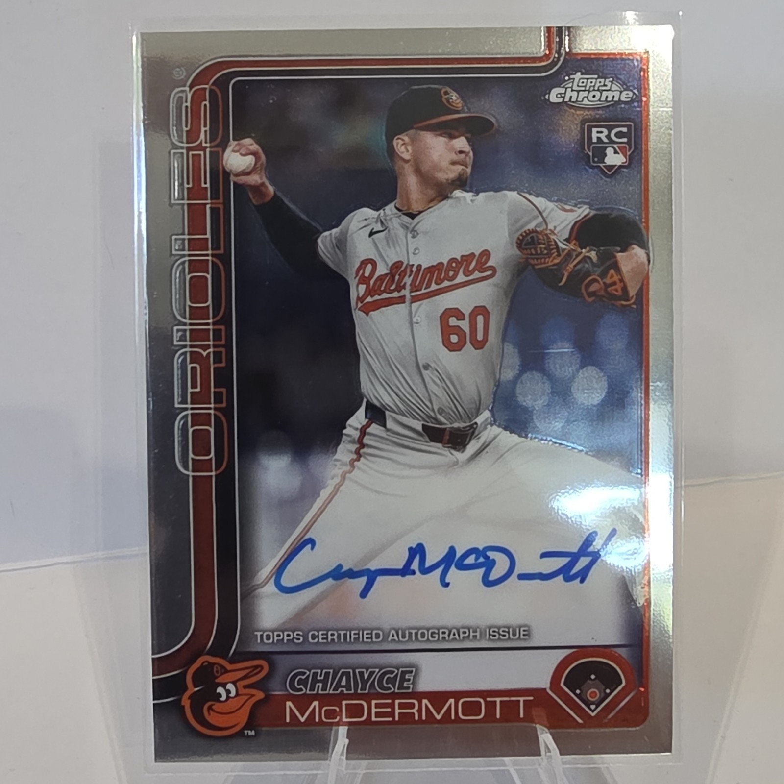 Topps 2025 Chrome Chayce McDermott RC Autographs #RA-CM Baltimore Orioles