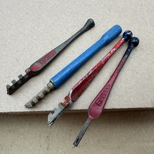 VINTAGE Lot Of 4 GLASS CUTTERS CRL Singer RED DEVIL FULLER - Japan USA Germany